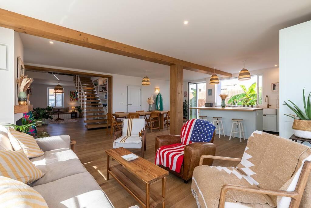 Beautiful Beach House In Front Of The Ocean Biarritz Dış mekan fotoğraf